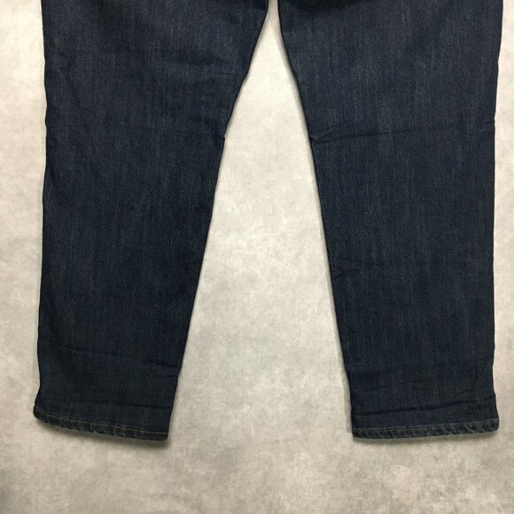 Eddie Bauer Men Flannel Lined Blue Jeans size 40x34 Straight Fit - Lot of 2 Pair - Picture 4 of 16